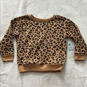 Garanimals Leopard Print Pullover in Tan and Black